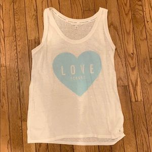 White Victoria secret angel tank
